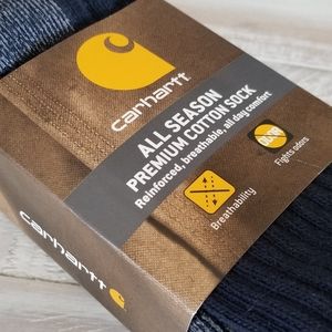Carhartt Cotton Blend Men's Crew Socks, XL, 3 pair